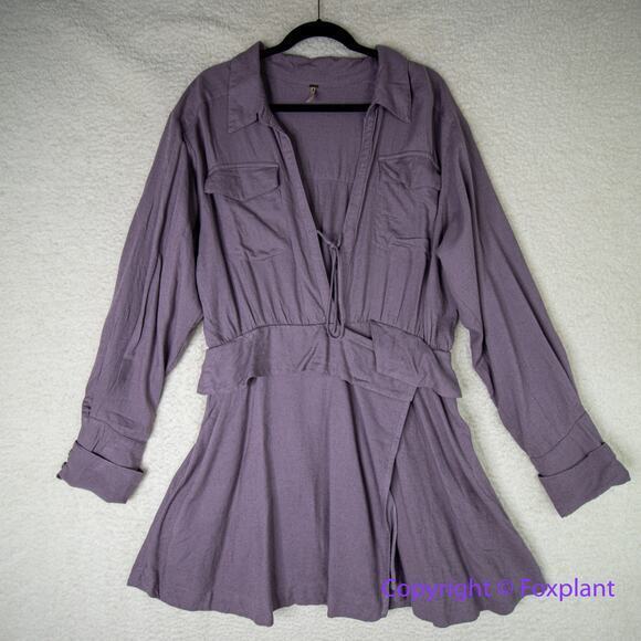 New! Free People‎ maxwell mini dress, women size XL - Picture 5 of 16